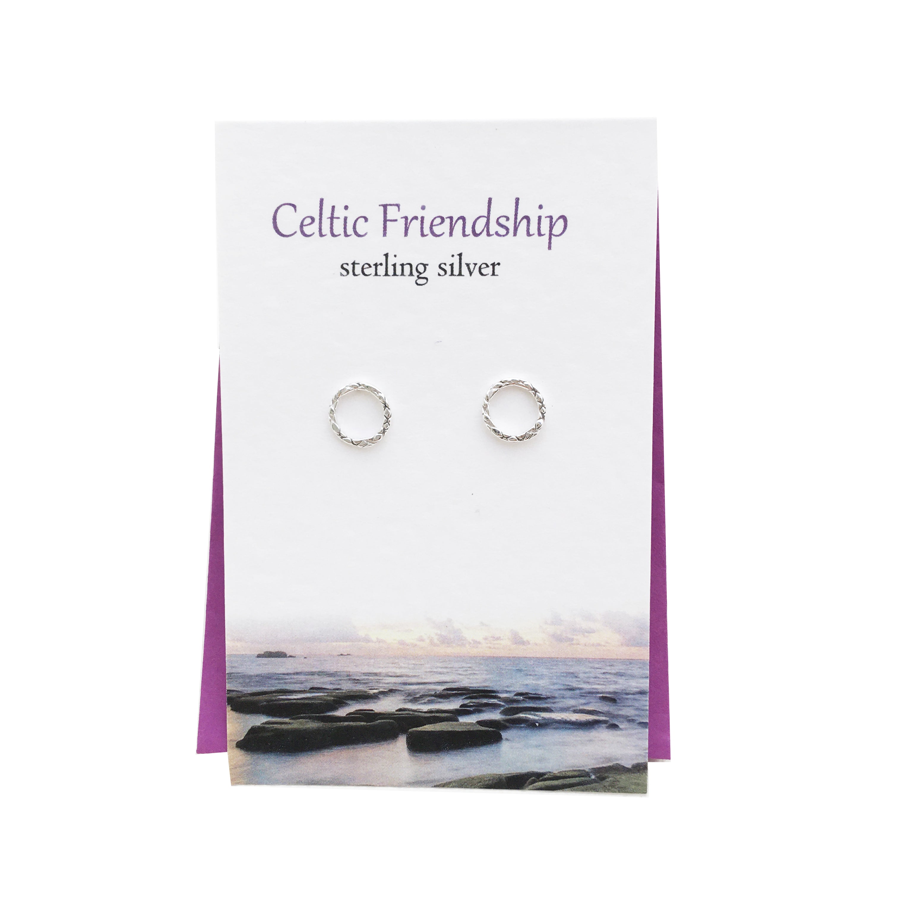 Celtic Friendship silver stud earrings| The Silver Studio Scotland