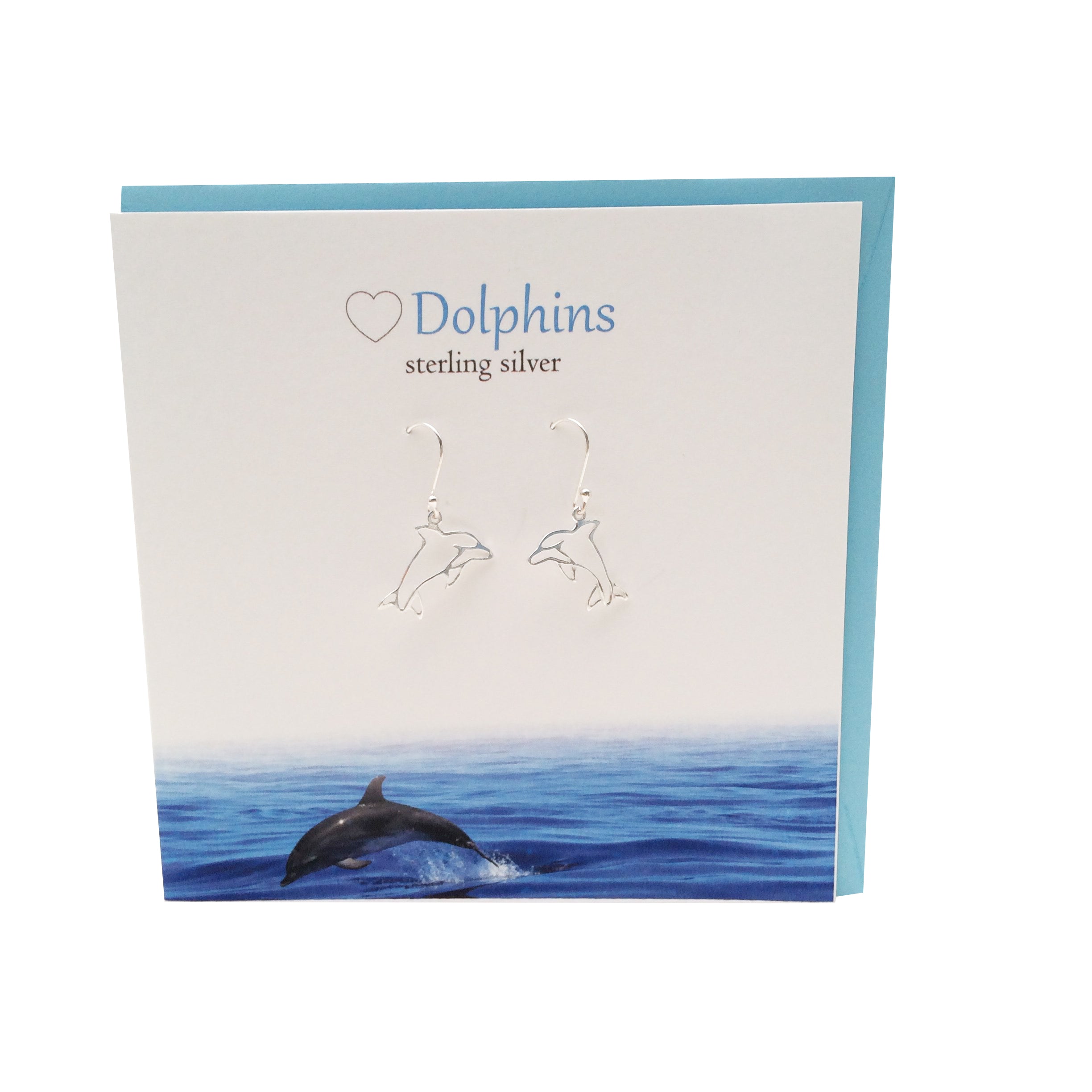 Dolphin sterling silver earrings | The Silver Studio Scotland