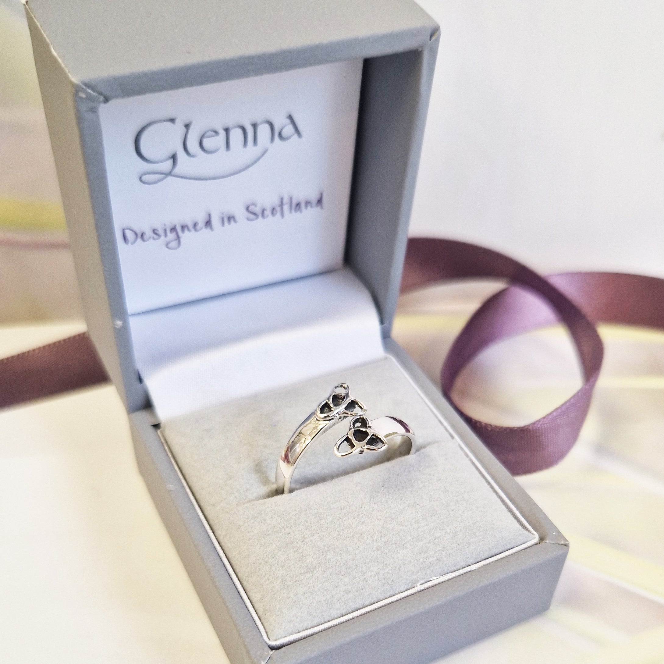 Glenna Celtic Knot Wrap Ring