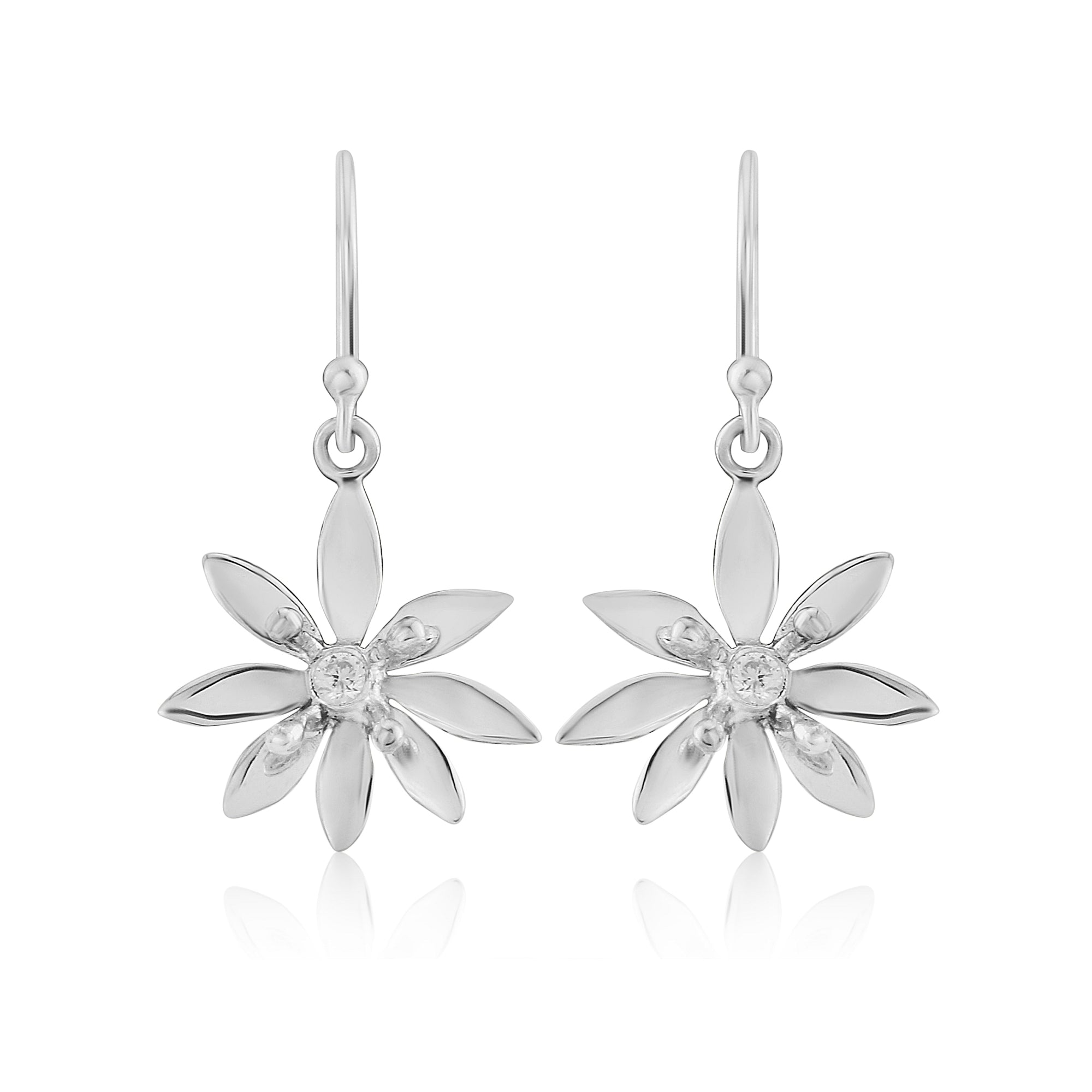  Allium medium silver drop earrings| Glenna Jewellery Scotland