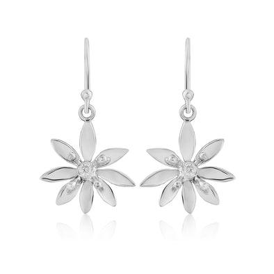  Allium medium silver drop earrings| Glenna Jewellery Scotland