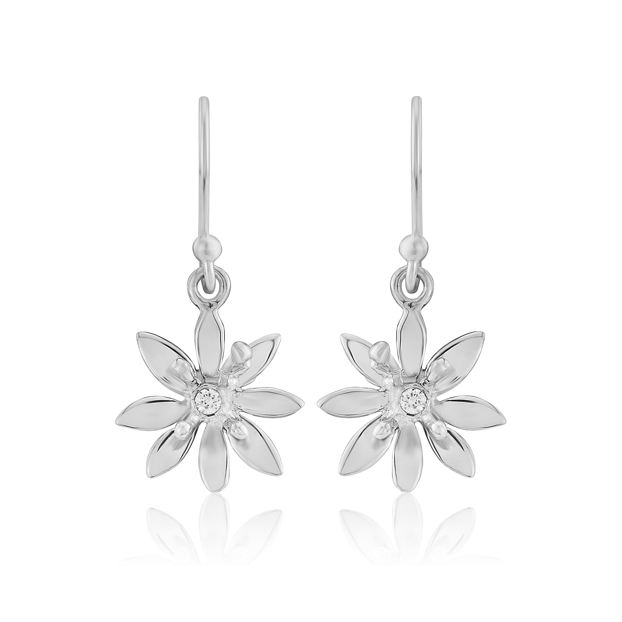 Allium small silver drop earrings| Glenna Jewellery Scotland