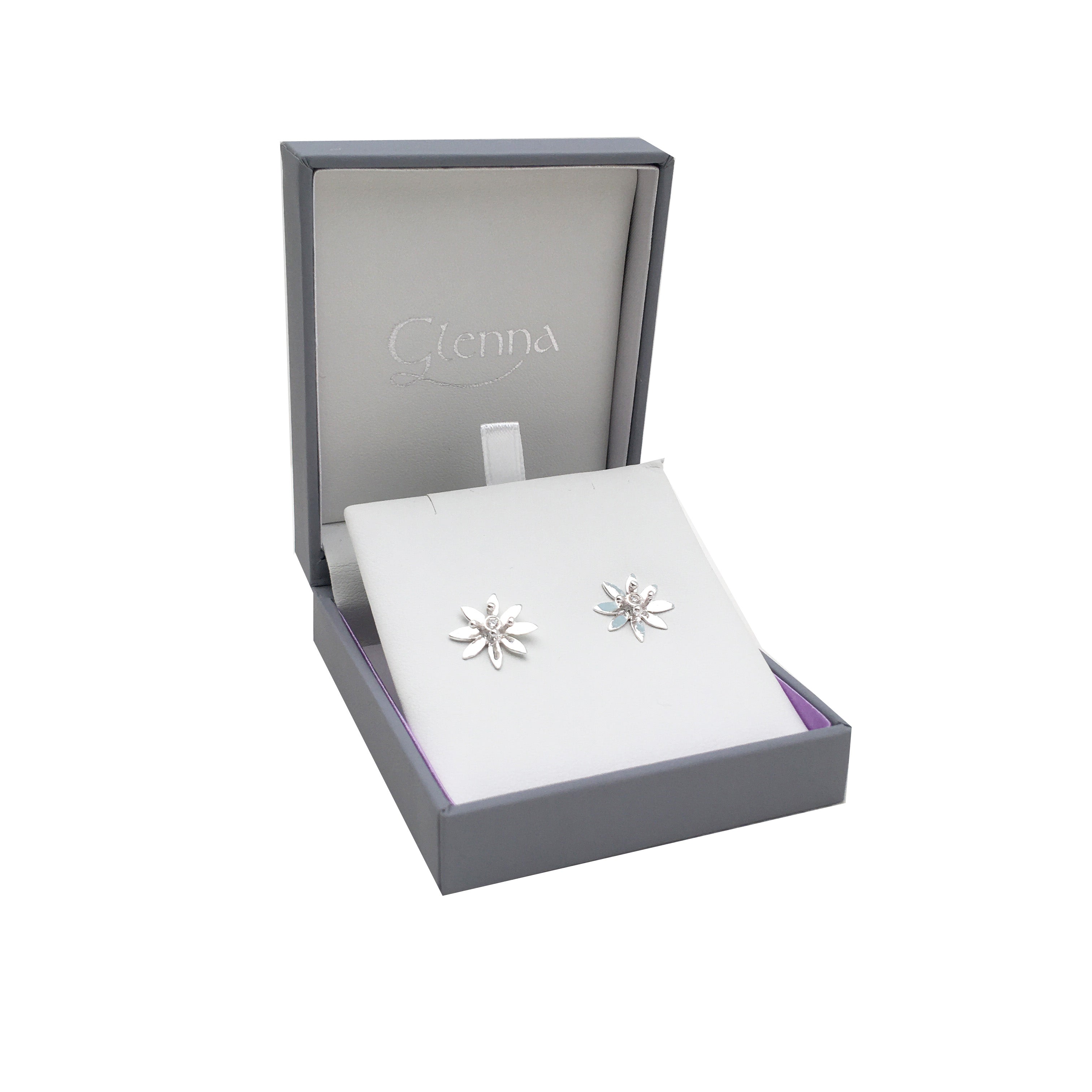 Allium silver stud earrings| Glenna Jewellery Scotland