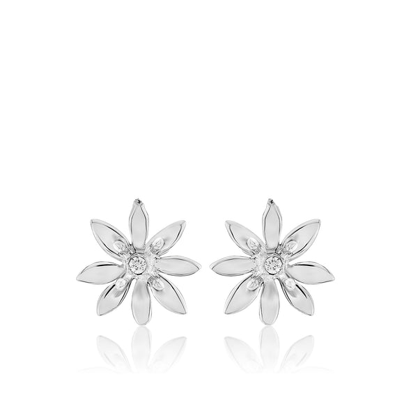 Allium silver stud earrings| Glenna Jewellery Scotland