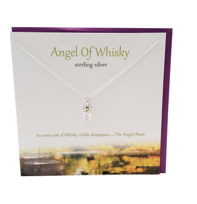 Angel of Whisky silver necklace | The Silver Studio Scotland