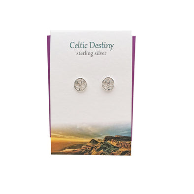 Celtic Destiny silver stud earrings| The Silver Studio Scotland