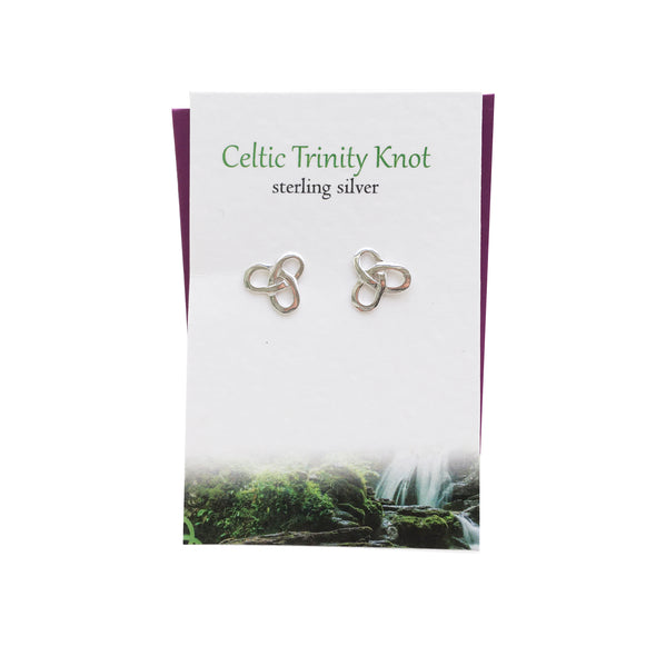 Celtic Trinity Knot silver stud earrings| The Silver Studio Scotland