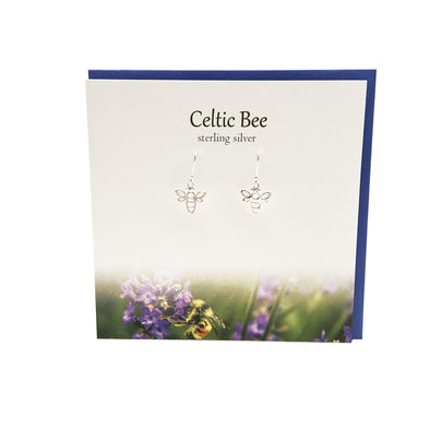 Celtic Bee sterling silver earrings | The Silver Studio Scotland