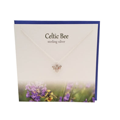Celtic Bee silver pendant | The Silver Studio Scotland