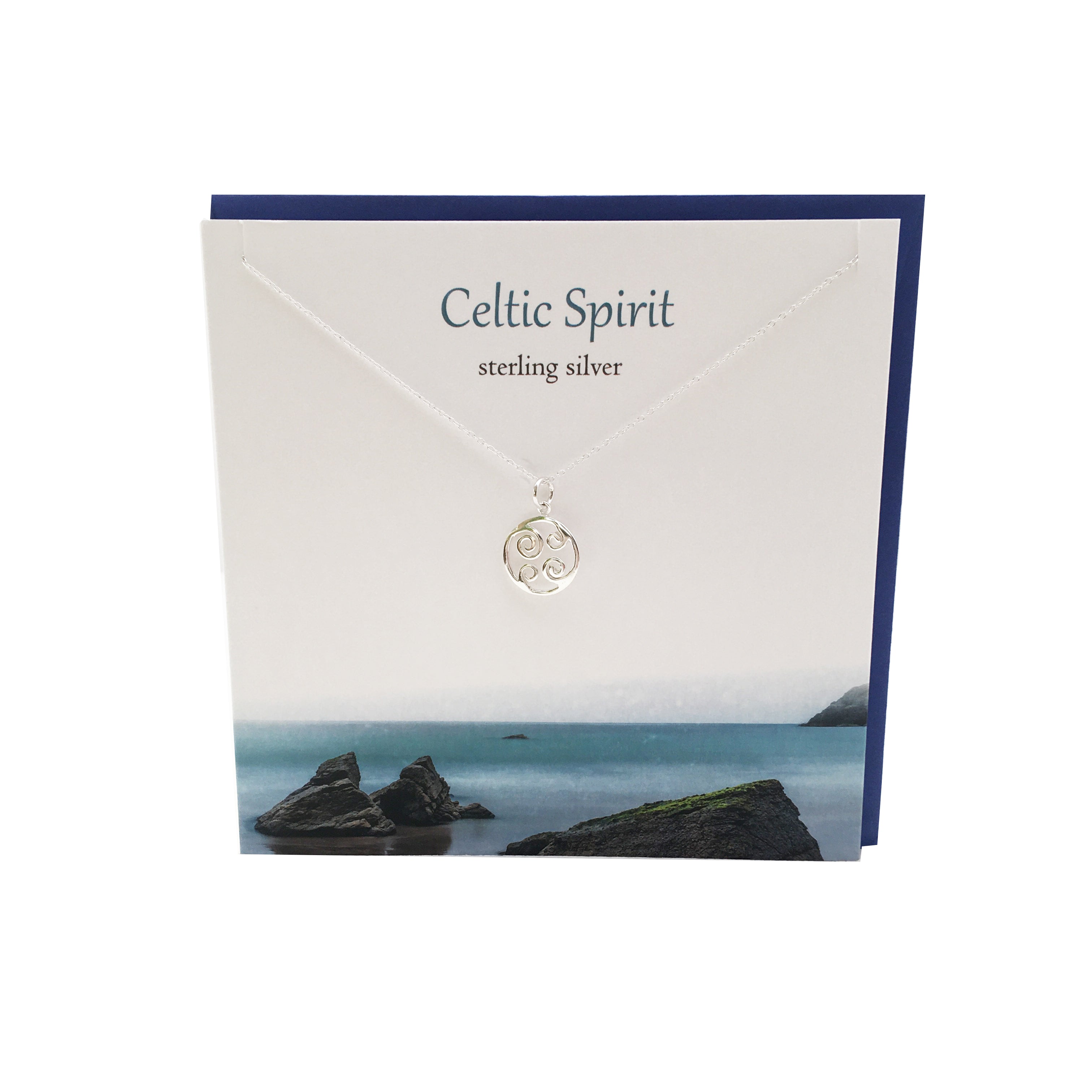 Celtic Spirit wave silver pendant | The Silver Studio Scotland