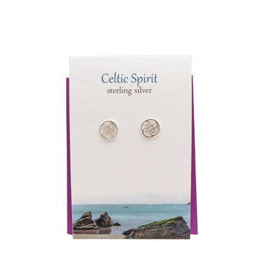 Celtic Spirit silver stud earrings| The Silver Studio Scotland