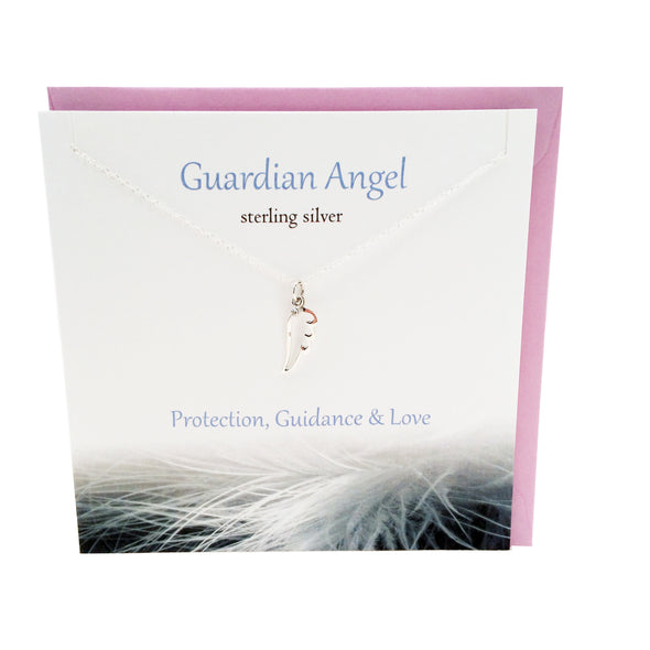 Guardian Angel Wing silver necklace | The Silver Studio Scotland