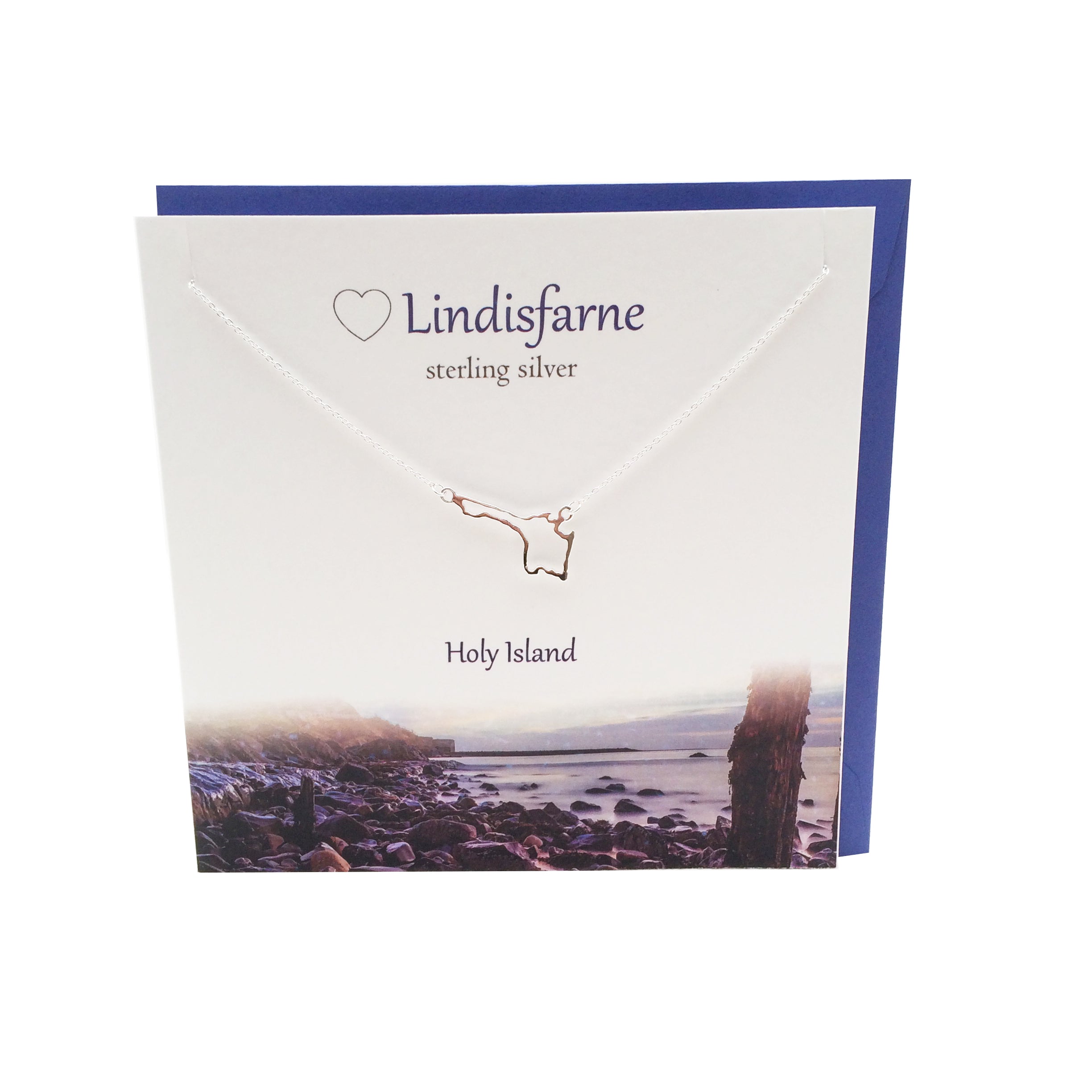 Lindisfarne Holy Island silver necklace | The Silver Studio