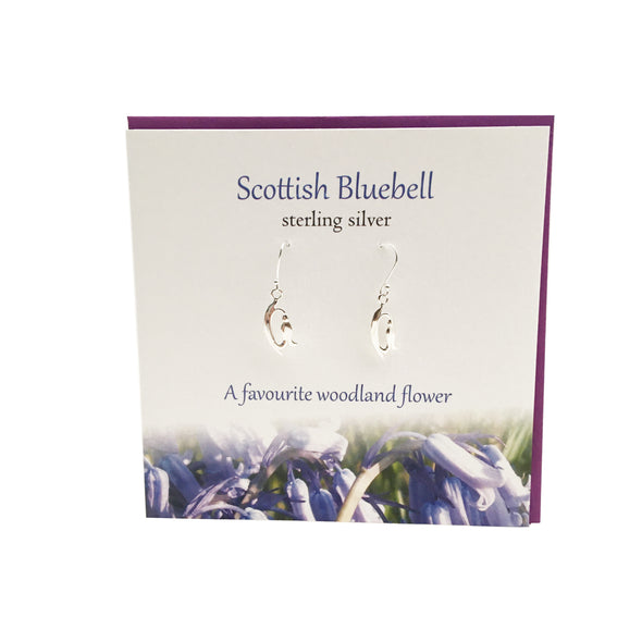 Scottish Bluebell Earrings in sterling silver | The Silver Studio 