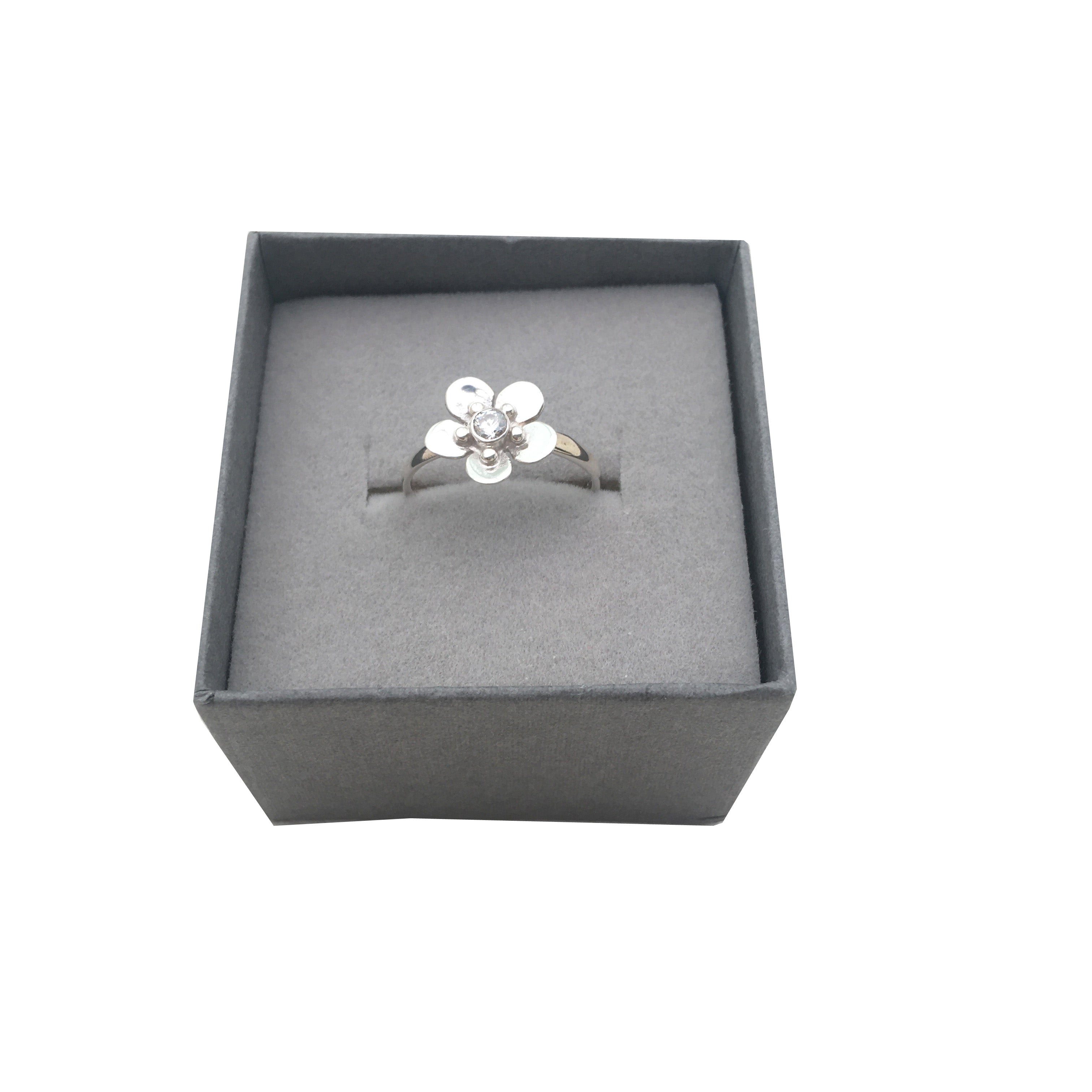 Glenna Forget Me Not Ring Box | Silver Scottish Designer Jewellery