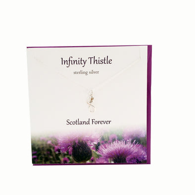 Infinity Thistle  silver necklace | The Silver Studio Scotland