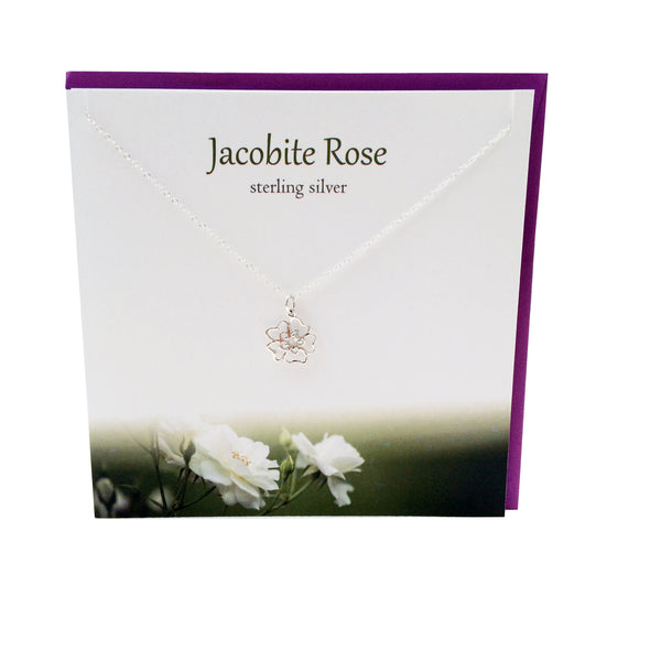 Jacobite Rose silver pendant | The Silver Studio Scotland