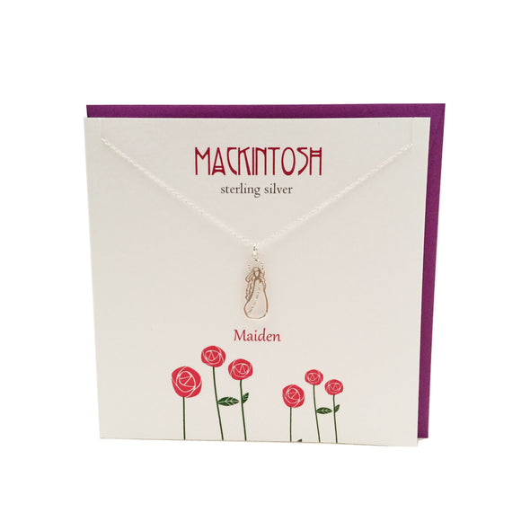 Mackintosh Inspired Maiden silver necklace | The Silver Studio Scotland