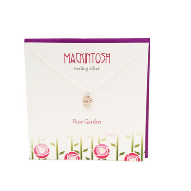 Mackintosh Inspired Rose Garden silver necklace | The Silver Studio Scotland