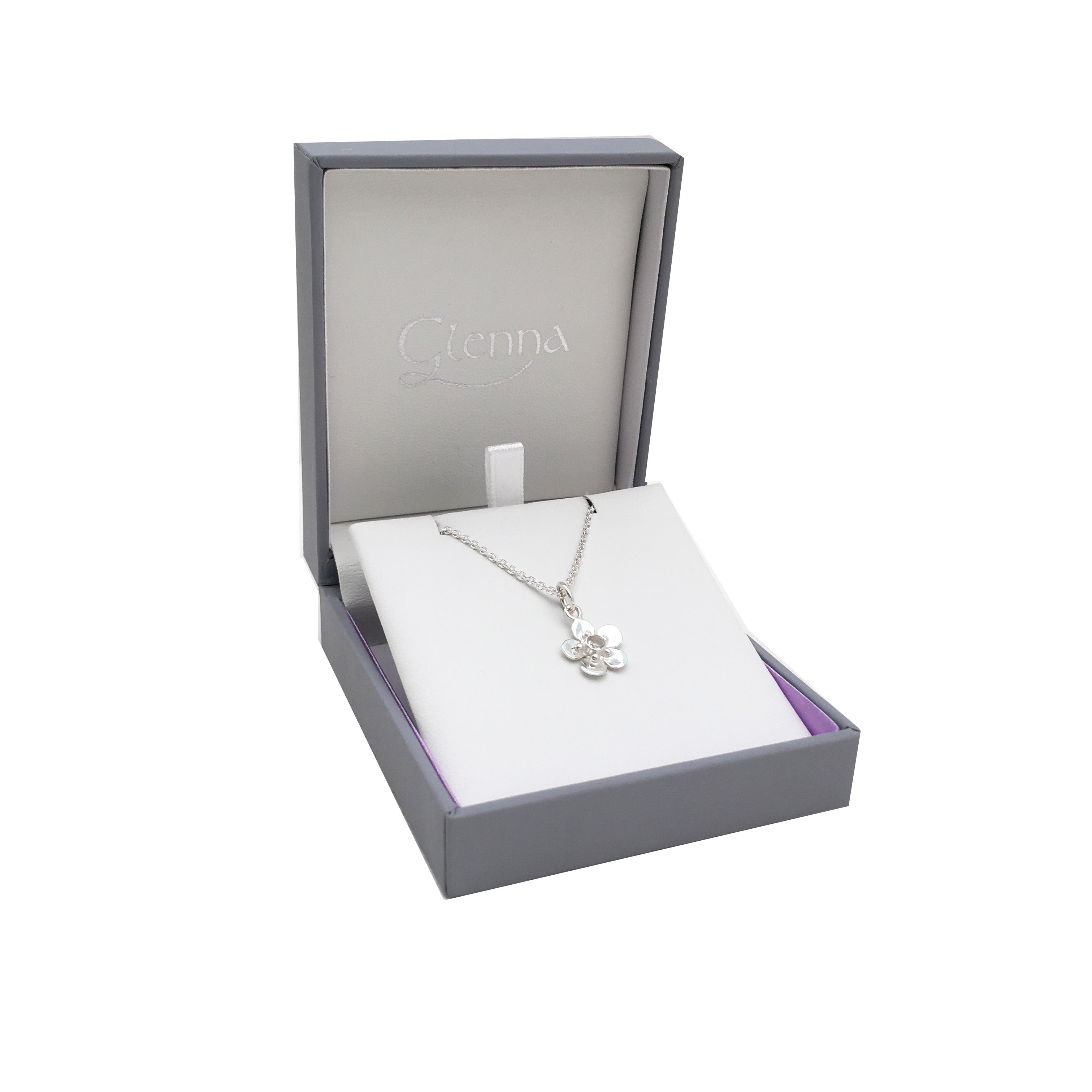 Forget Me Not silver pendant small| Glenna Jewellery Scotland