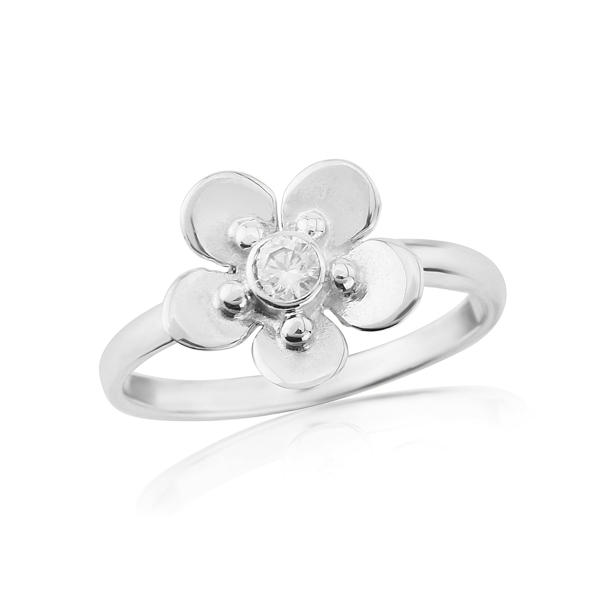 Glenna Forget Me Not Ring | Silver Scottish Designer Jewellery