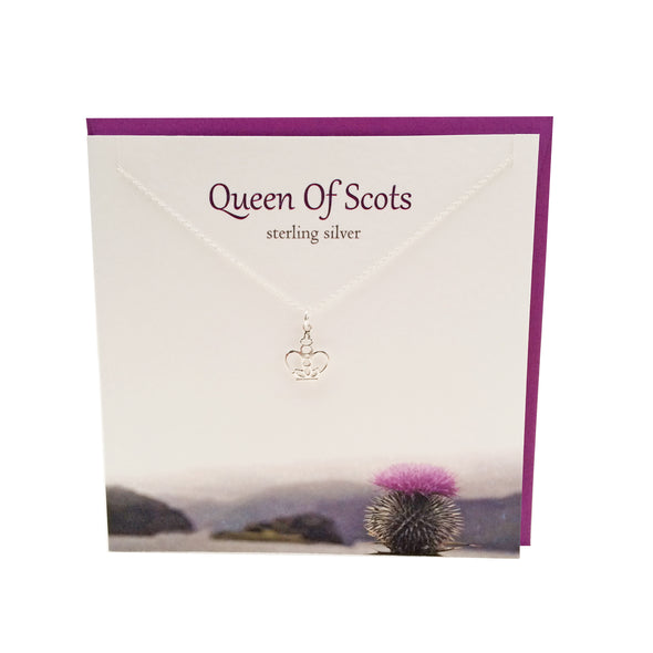 Queen of Scots silver crown necklace | The Silver Studio Scotland