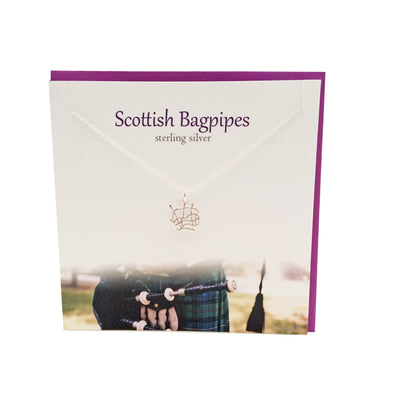 Scottish Bagpipes silver pendant |The Silver Studio Scotland