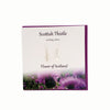 Scottish Thistle silver earrings - Flower of Scotland | The Silver Studio