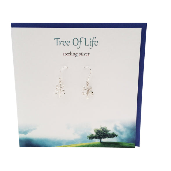 Tree of life Celtic & Scottish silver earrings | The Silver Studio Scotland