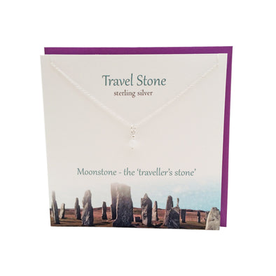 Travel Stone silver Moon stone pendant | The Silver Studio Scotland