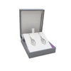 Scottish Woodland Garden silver medium drop earrings | Glenna Jewellery Scotland