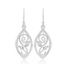 Scottish Woodland Garden silver medium drop earrings | Glenna Jewellery Scotland
