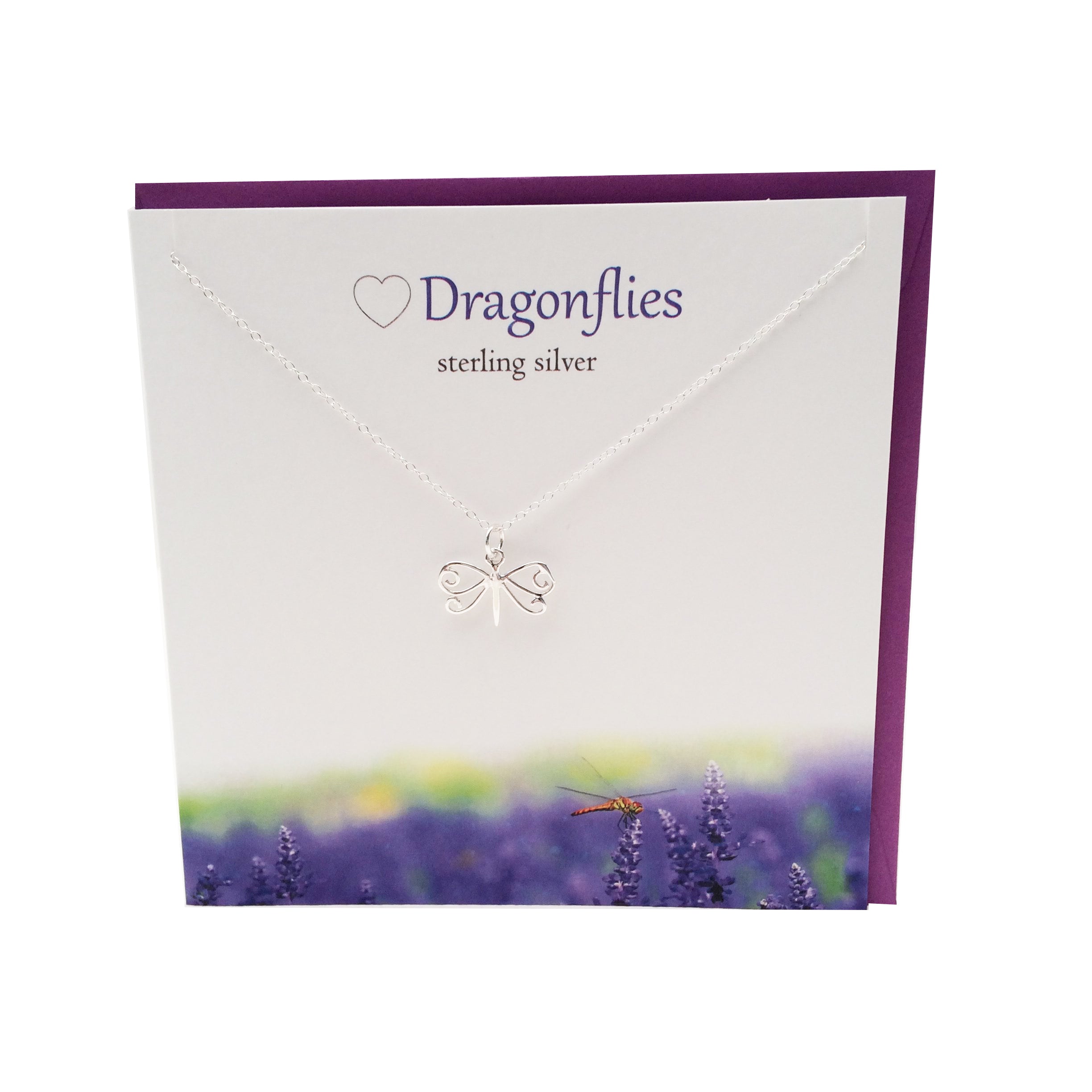 Dragonfly silver necklace | The Silver Studio Scotland