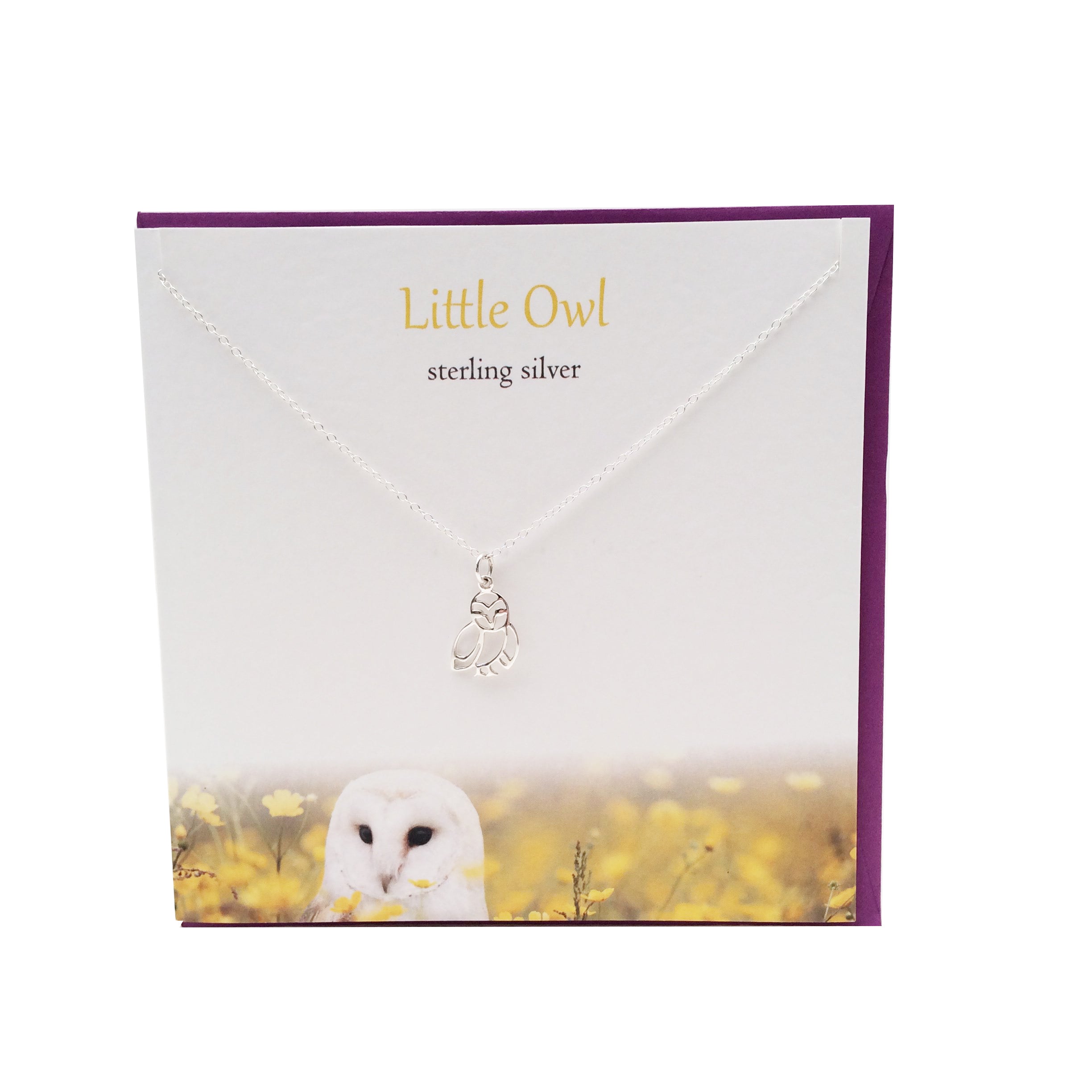 Little Owl silver necklace | The Silver Studio Scotland