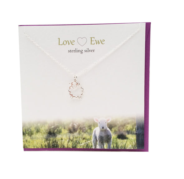 Love Ewe lamb  silver necklace | The Silver Studio Scotland