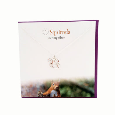 Squirrel  silver necklace | The Silver Studio Scotland