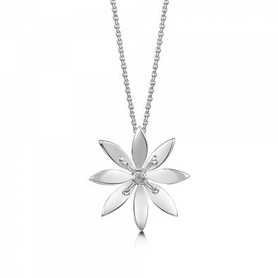 Allium Large Silver Necklace | Glenna Jewellery Scotland