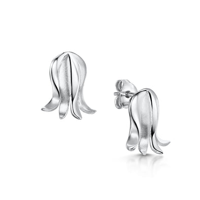 Scottish Bluebell silver stud earrings | Glenna Jewellery Scotland