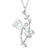 Dragonfly on branch silver pendant| Glenna Jewellery Scotland