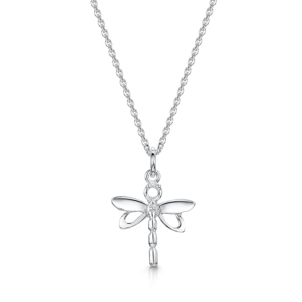 Dragonfly silver pendant small| Glenna Jewellery Scotland
