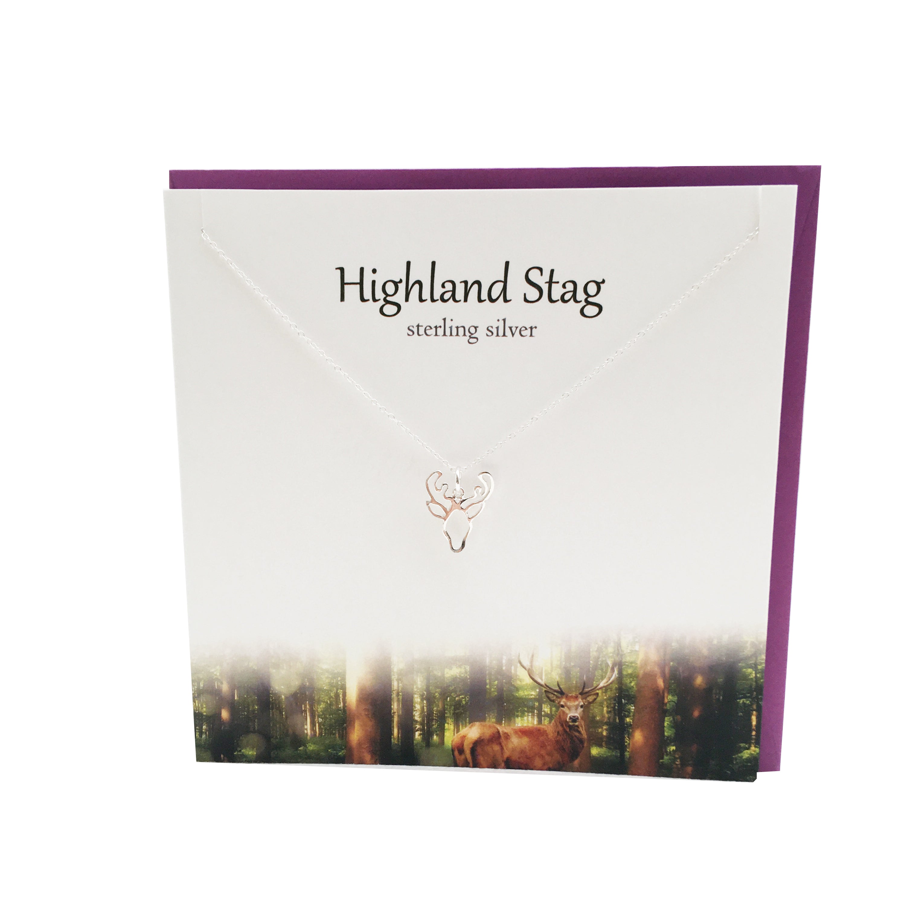 Highland Stag silver pendant | The Silver Studio Scotland