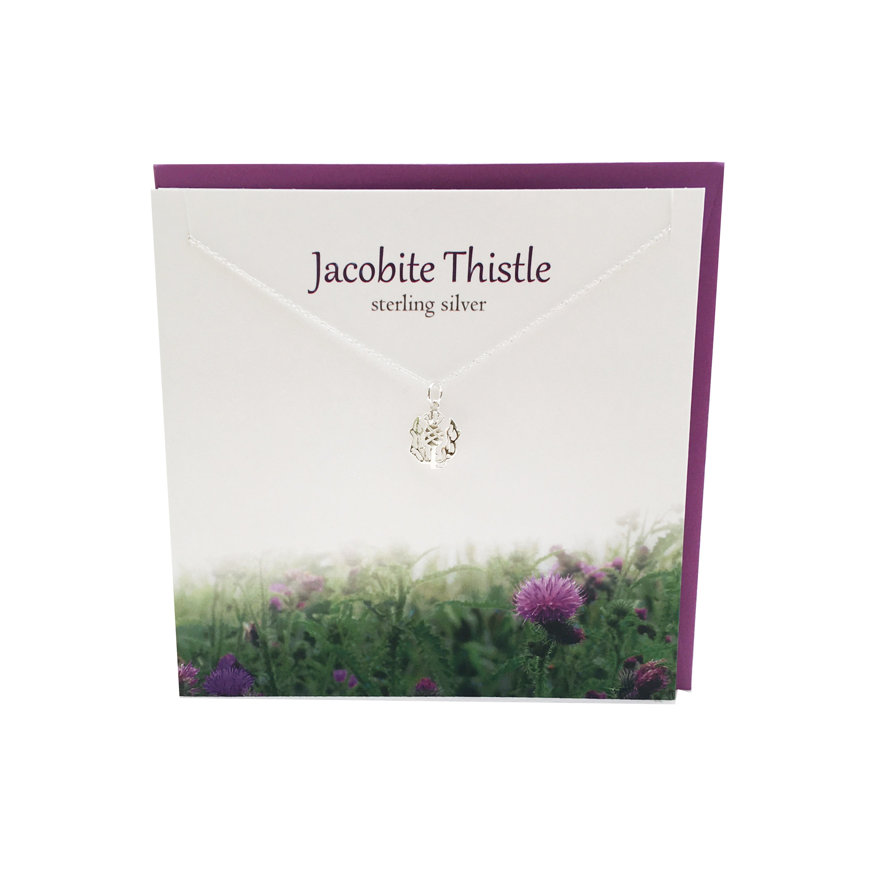 Jacobite Thistle silver pendant | The Silver Studio Scotland