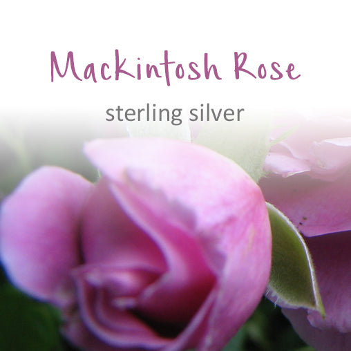 Mackintosh Rose medium drop earrings