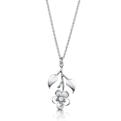 Forget Me Not silver pendant medium| Glenna Jewellery Scotland