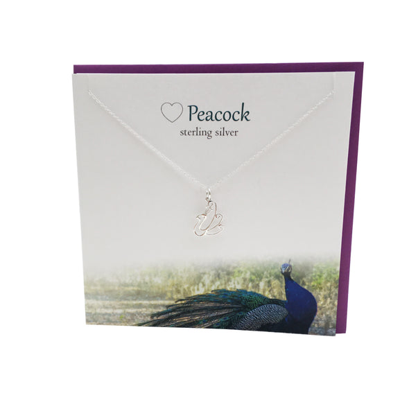 Peacock silver pendant | The Silver Studio Scotland