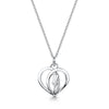Scottish Thistle Heart silver pendant | Glenna Jewellery Scotland