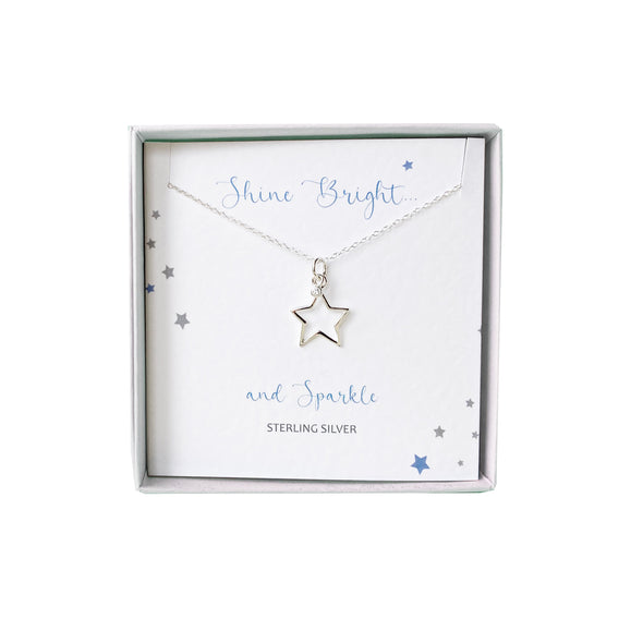 Silver Studio Wishes - Shine Bright and Sparkle pendant