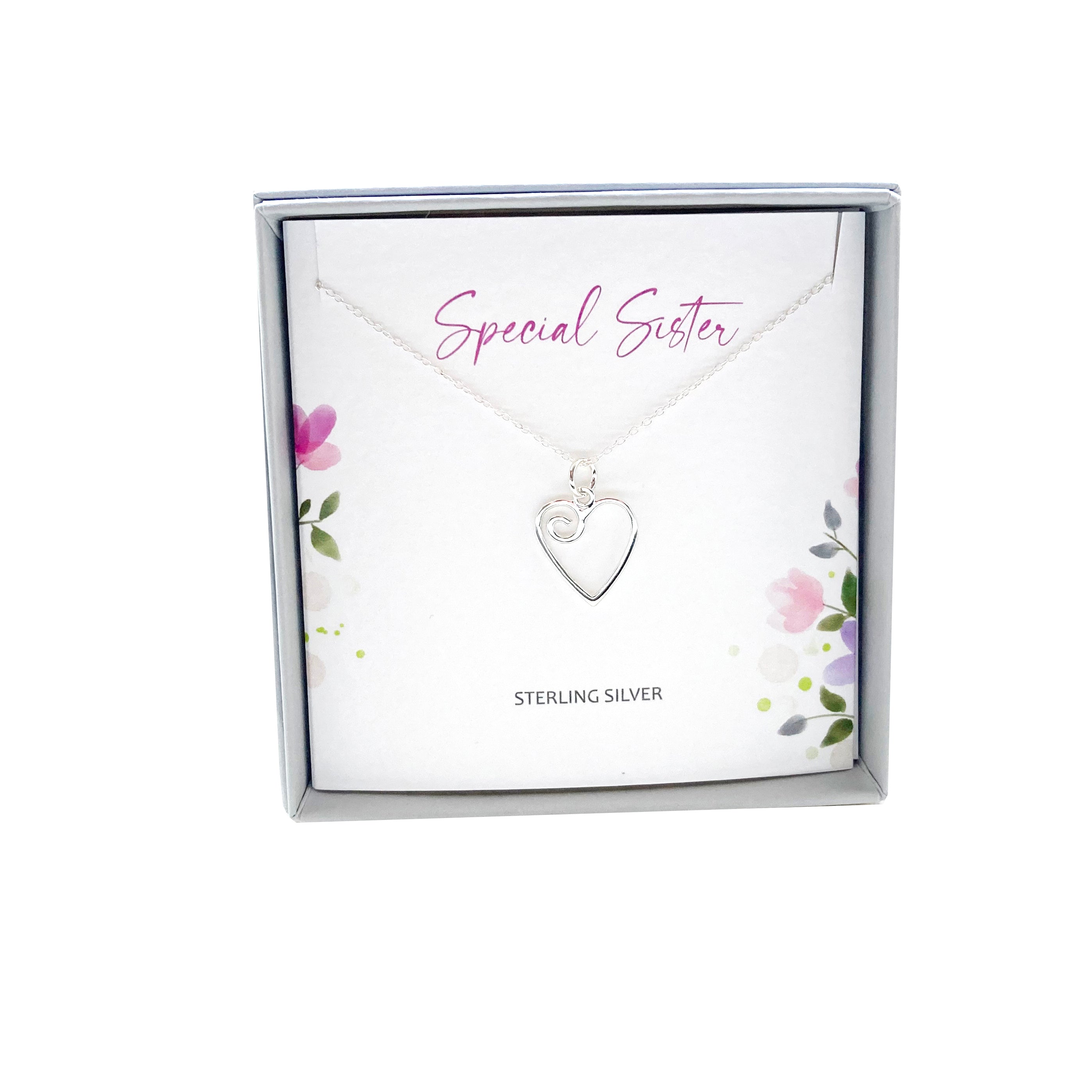 Silver Studio Wishes - Special Sister pendant
