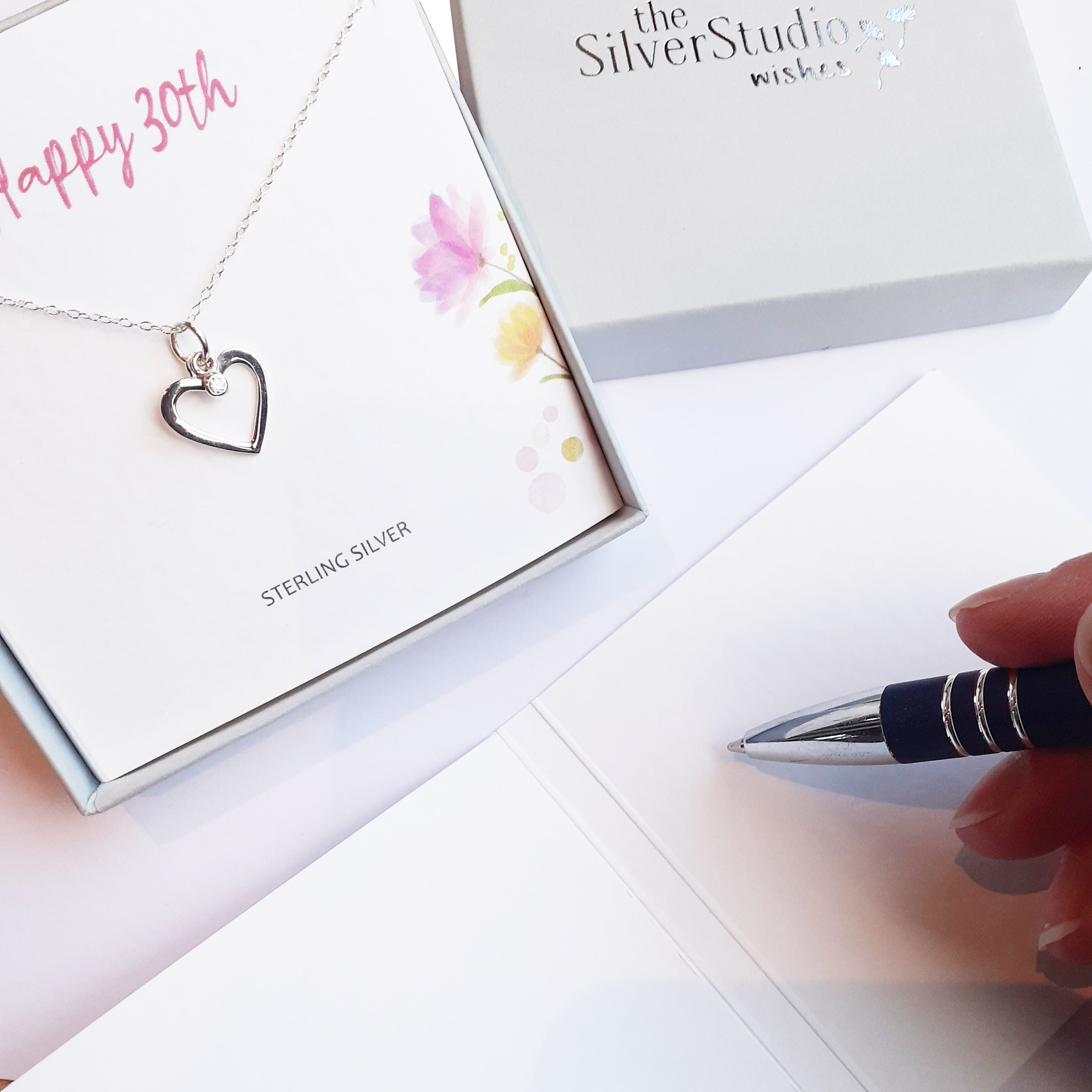 Silver Studio Wishes - Love You Lots pendant