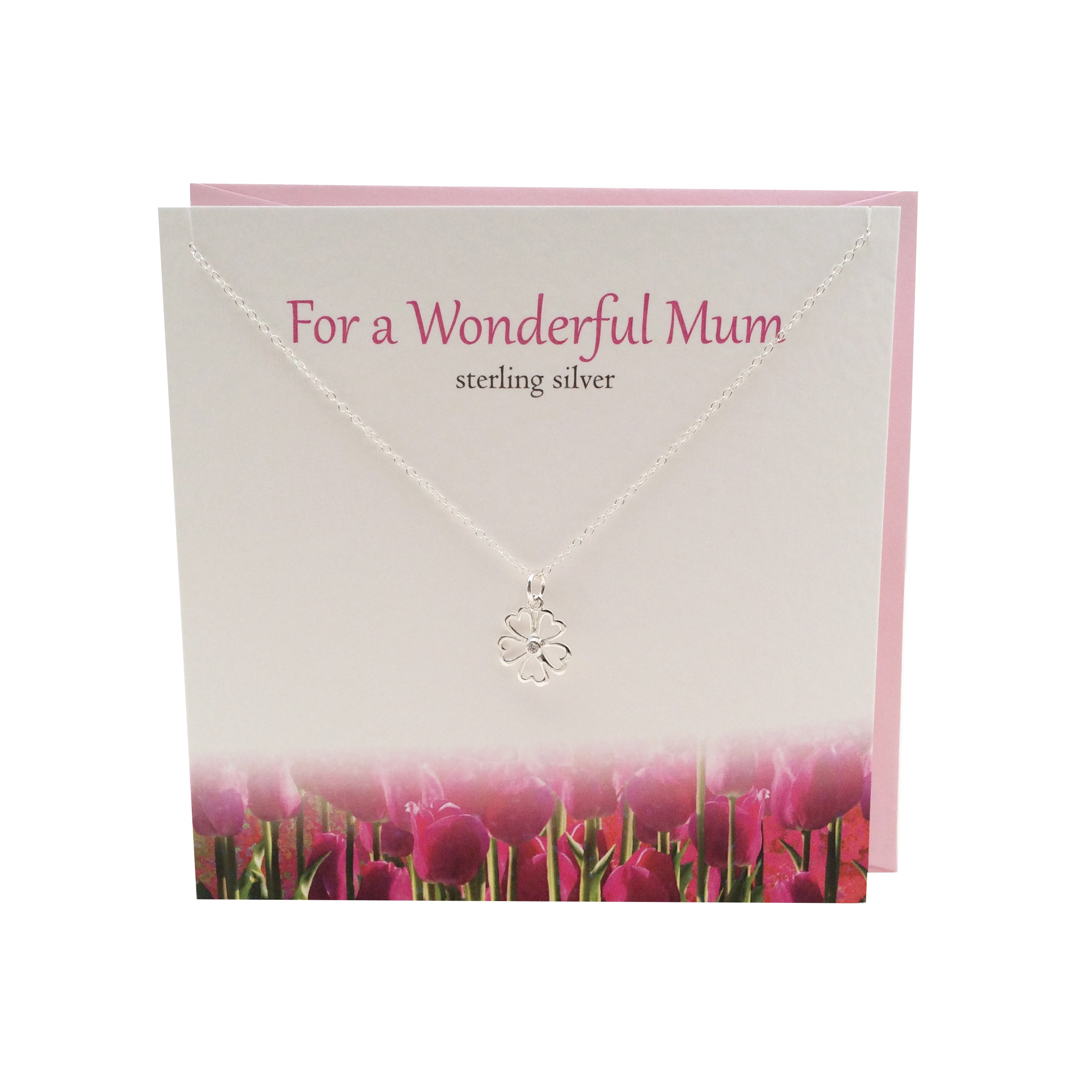 For a Wonderful Mum silver necklace | The Silver Studio Scotland